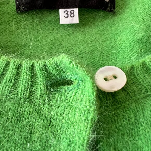 Green Mohair Wool Cardigan - Picture 5 of 5